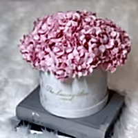 Pink Hydrangea Bouquet preserved for flower delivery