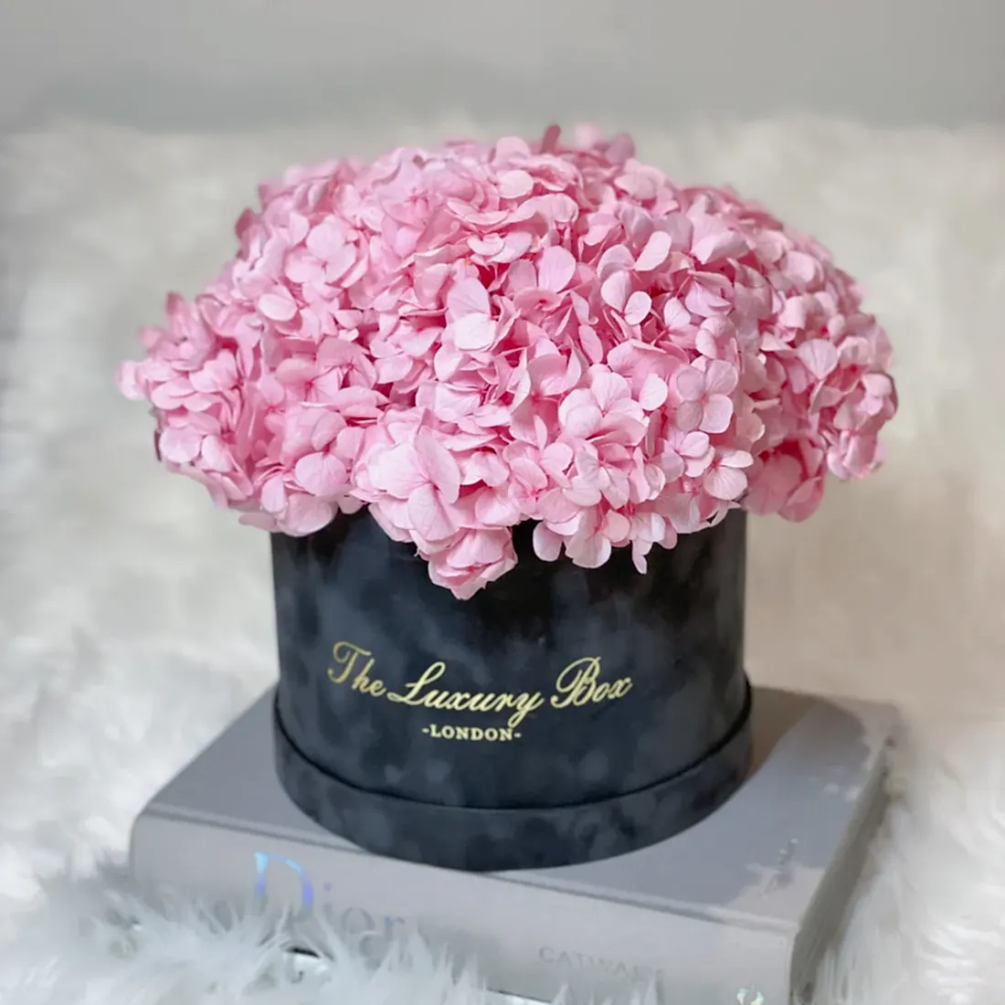 Pink Hydrangea Bouquet preserved for flower delivery