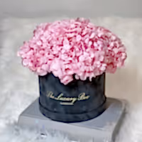Pink Hydrangea Bouquet preserved for flower delivery