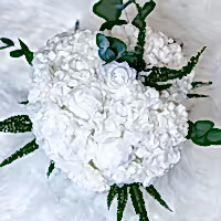 White preserved floral arrangement bouquet flower box for flower delivery in UK