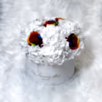 preserved rainbow flowers arrangement for flower delivery