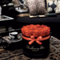 Luxury Red infinity Roses in Box delivered gift for her