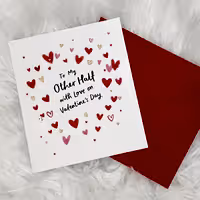 "To my other half" Valentine's Day Card