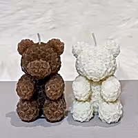 rose bear handmade candle gift delivered in uk