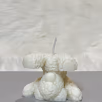 teddy bear handmade candle gift delivered in uk