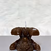 teddy bear handmade candle gift delivered in uk