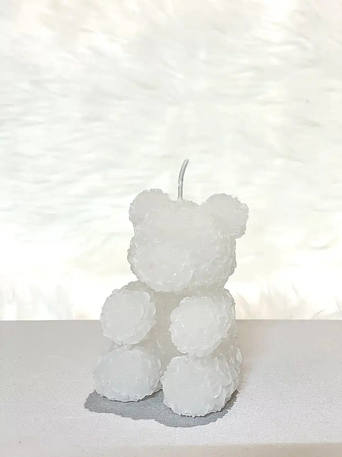 rose bear handmade candle gift delivered in uk