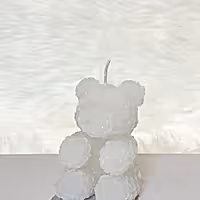 rose bear handmade candle gift delivered in uk