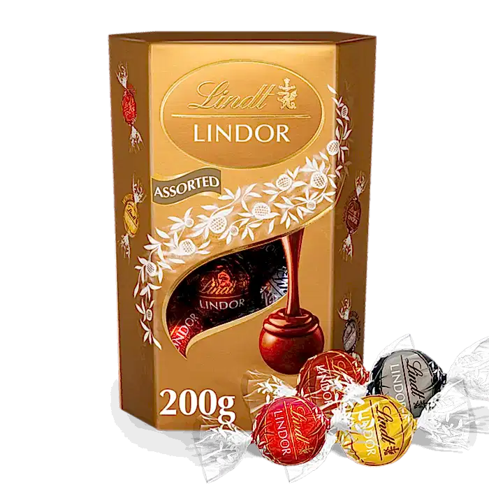 Lindt LINDOR Assorted Chocolate Truffles Box 200g