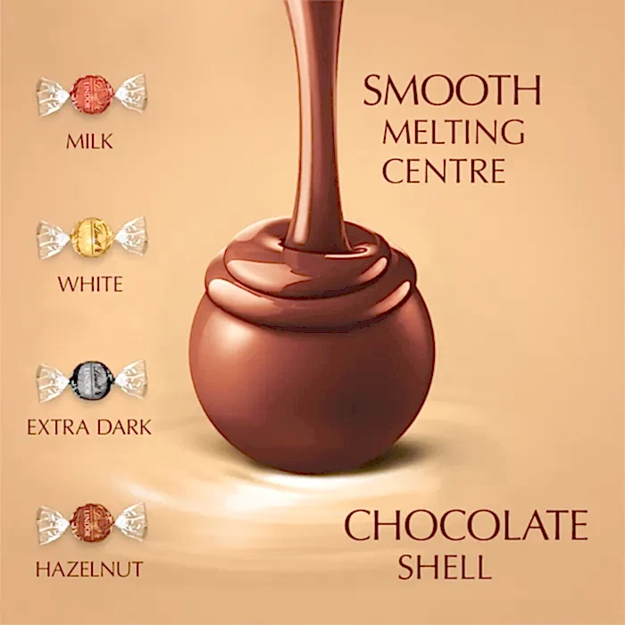 Lindt LINDOR Assorted Chocolate Truffles Box 200g