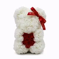 rose bear personalised gift for her