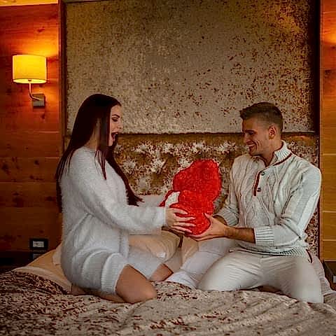 couple gifts valentine's day rose bear