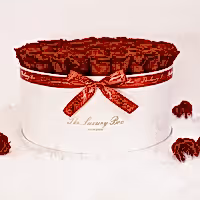 infinity roses in giant big rose box for valentine's day gift