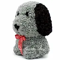 Rose Bear - Dog - Premium X - Grey 14 in. - Luxury Box London