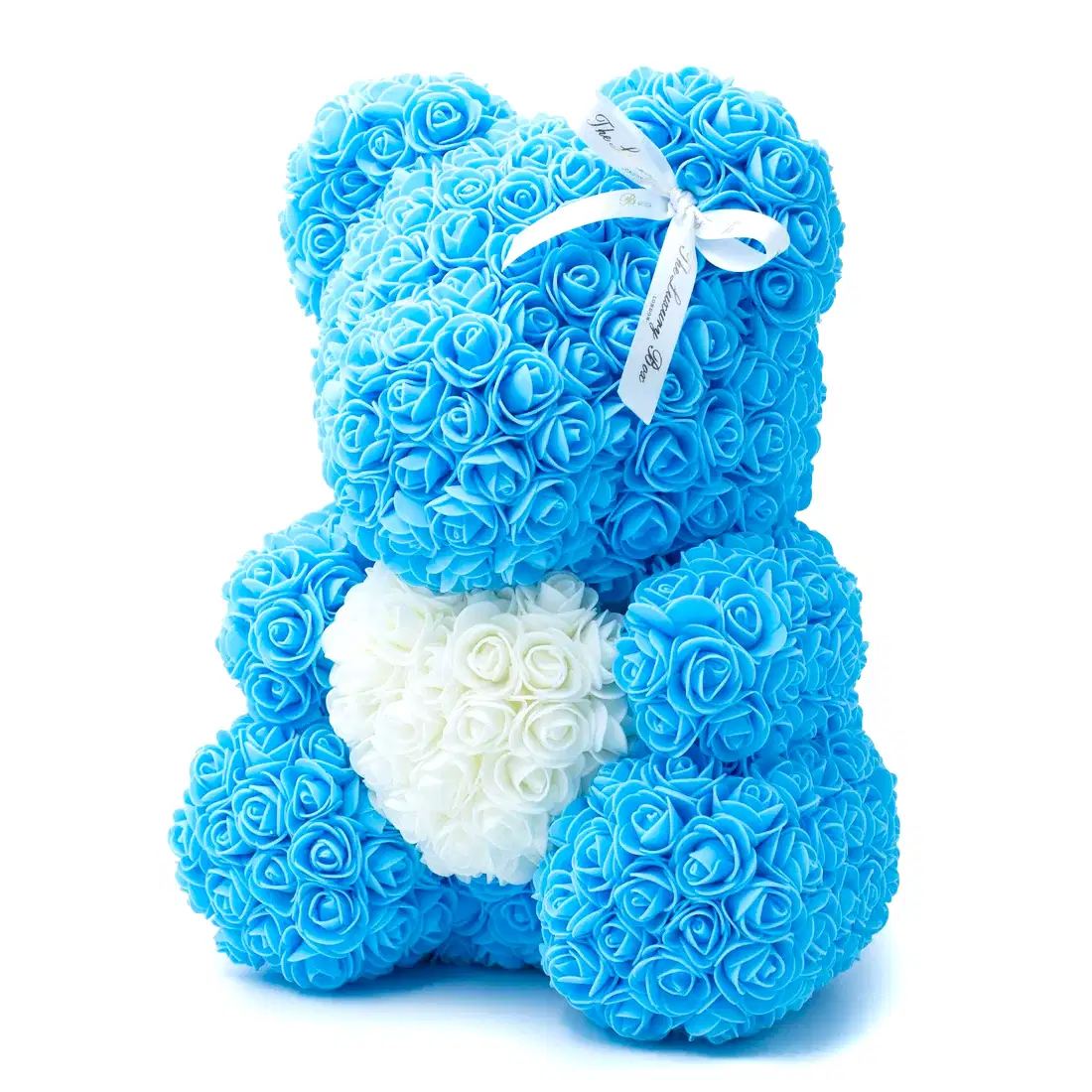 Baby Blue Rose Bear with heart