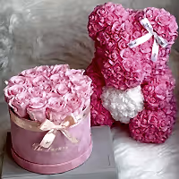 valentine's day gift set rose bear and eternity rose box that last for years