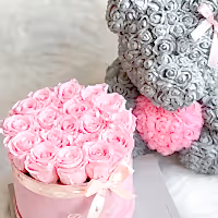 valentine's day gift set rose bear and eternity rose box that last for years