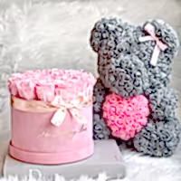 valentine's day gift set rose bear and eternity rose box that last for years