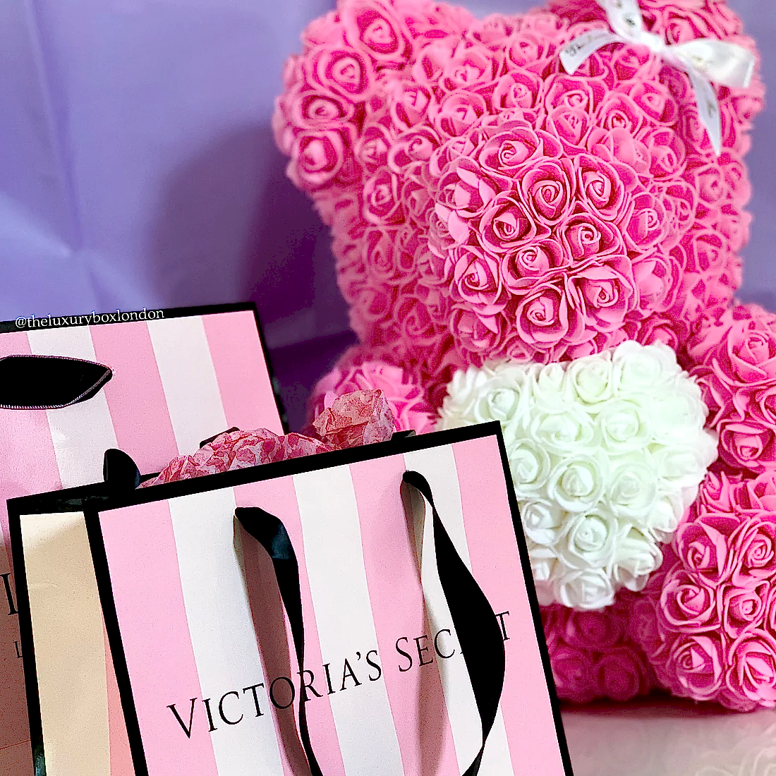 pink rose bear gift for girls
