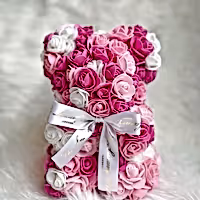 Small Panda Rose Teddy Bear gift for her delivered in UK