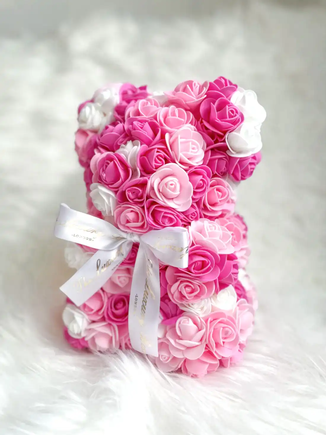 Small Panda Rose Teddy Bear gift for her delivered in UK