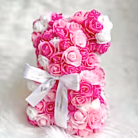 Small Panda Rose Teddy Bear gift for her delivered in UK