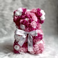 Small Panda Rose Teddy Bear gift for her delivered in UK