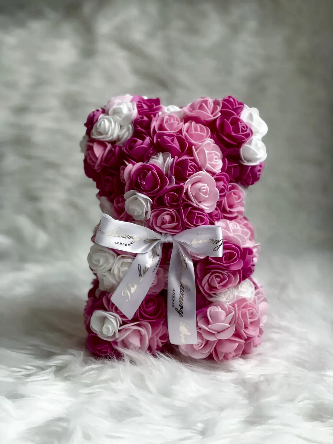 Small Panda Rose Teddy Bear gift for her delivered in UK