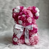 Small Panda Rose Teddy Bear gift for her delivered in UK