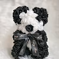 Small Panda Rose Teddy Bear gift for her delivered in UK