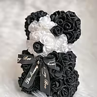 Small Panda Rose Teddy Bear gift for her delivered in UK